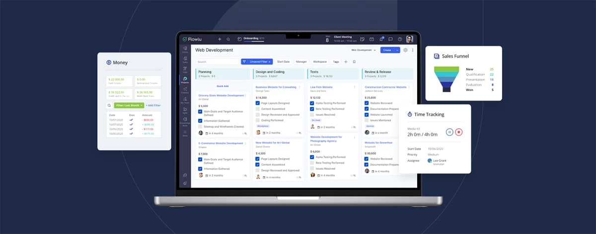 Flowlu Business Management Software Flowlu - all-in-one business management solution for small business